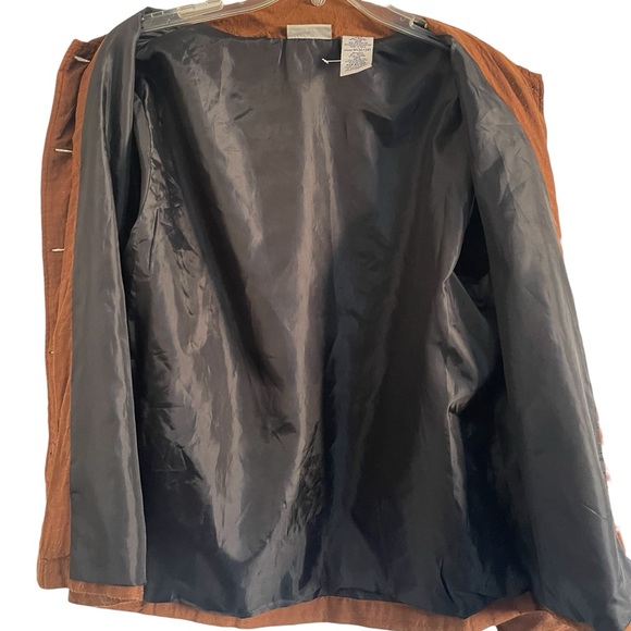 White Stag Floral Embroidery Lightweight Jacket Brown Size Medium - Picture 6 of 9